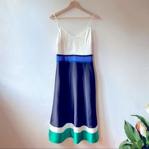 Gorgeous color block midi with POCKETS